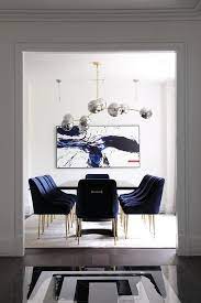 Walmart.com has been visited by 1m+ users in the past month Royal Blue Velvet Dining Chairs At Black Table Contemporary Dining Room