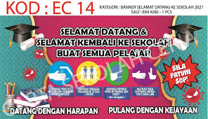 Disini saya mendesain nya menggunakan software adobe photoshop, jadi pastikan. Ec14 Banner Selamat Datang Ke Sekolah Umum
