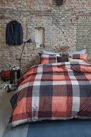 afbeelding van beddinghouse dekbedovertrek barrow flanel 200 x 220 cm from collishop slaapkamerinterieur bed dekbedovertrek
