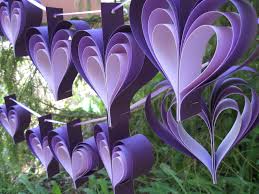 Two Garlands Of Purple Hearts 10 Hearts Wedding Shower Etsy Purple Bridal Shower Bridal Shower Theme Bridal Shower Decorations