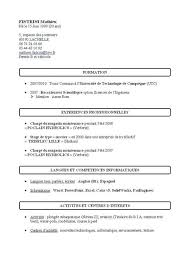 Resultat De Recherche D Images Pour Modele Cv Simple Exemple De Cv Simple Cv Simple Exemple Cv