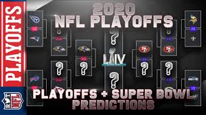 Updated picture, schedule after saturday's wild card maurice moton @ @moemoton. 2020 Nfl Playoff Predictions Full Bracket Breakdown Super Bowl Liv Winner Youtube