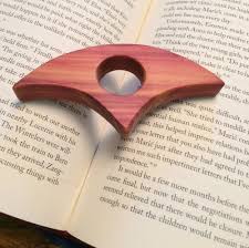 Thumb Page Bookholder Cedar Wood Book Holder Thumb Thing Father S Day Gift Ebay Book Holders Wood Book Wood