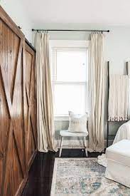 When we moved into our 1875, colonial there were no blinds or curtains on any of the 23 windows. Diy Drop Cloth Curtains 2 Ways Micheala Diane Designs