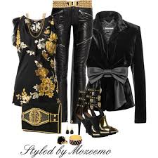 Black And Gold Theme Clothes Designer Clothes Shoes Bags For Women Ssense Leather Pants Outfit Outfits Fashion