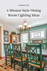 6 Mission Style Dining Room Lighting Ideas That D Make Frank Lloyd Wright Proud Hunker Dining Room Lighting Mission Style Interior Design Styles