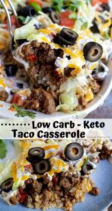 Heat oil in a large skillet or wok over medium heat. Low Carb Taco Casserole Recipe Wonkywonderful