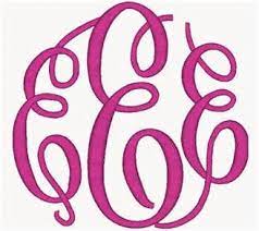 First initial, last initial, middle initial. Monogram Fonts Free Download Fancy Circle Large Monogram Cricut Monogram Font Embroidery Monogram Fonts Free Monogram Fonts