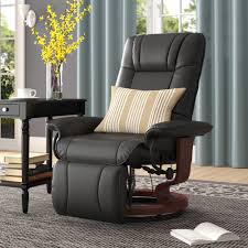 We have rounded up some of the best swivel recliner chairs that provide maximum support and comfort. Winston Porter Wilde 30 75 Wide Faux Leather Manual Swivel Ergonomic Recliner Reviews Wayfair
