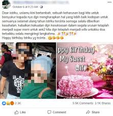 Apa yang pasti bukan mudah untuk seorang isteri memberikan peluang kedua dan memaafkan suami. Di Facebook Nampak Bahagia Baru Lepas Wish Birthday Romantik Netizen Terkejut Suspek Sanggup Bertindak Kejam Dekat Isteri