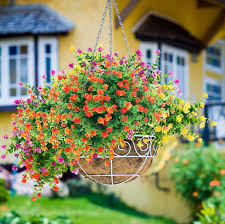Maybe you would like to learn more about one of these? Buy Mocoosy 8 Bundles Artificial Flowers Outdoor Uv Resistant Orange Red Fake Flowers For Decorations Plastic Faux Flower For Home Garden Patio Farmhouse Decor Online In Vietnam B08b82qdt4