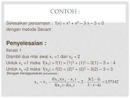 Check spelling or type a new query. Contoh Soal Dan Jawaban Metode Secant Dan Metode Iterasi Peranti Guru