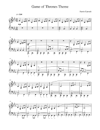( 2 customer reviews) piano sheet music for the game of thrones theme song. Print And Download In Pdf Or Midi Game Of Thrones Theme Ramin Djawadi Free Sheet Music For Piano Made By Game Of Thrones Theme Free Sheet Music Sheet Music