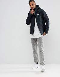 Nike AV15 Padded Jacket With Hood In Black 861782-010 | ASOS