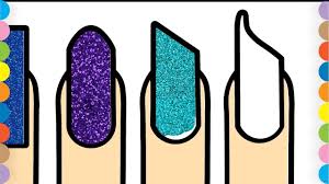 Nail Polish Coloring Page For Kids Learn Colors How To Color Nail Fo Coloring Pages For Kids Learning Colors Nail Colors