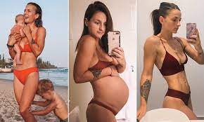Mother told that 'pregnancy would ruin her body' shares photos of herself  to prove them WRONG | Daily Mail Online