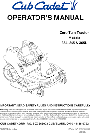 Most likely hydrogear, which will be a long series of letters some of the hydrogear units are not really user serviceable. Cub Cadet 364 365 365l Operators Manual 770 10099e