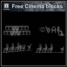 The free.dwg files are compatible back to autocad 2000. Free Cinema Blocks Free Autocad Blocks Drawings Download Center