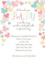 A Frame Of Fluttering Butterflies Surrounds Your Party Details In A Rainbow Of Butterfly Baby Shower Invitations Butterfly Baby Shower Baby Shower Invitations