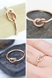 14k Rose Gold Ring Gold Love Knot Ring Simple Promise Ring Etsy Love Knot Ring Knot Ring Rose Gold Promise Rings