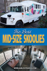 Summer 2021 shuttle schedules begin monday, may 24 link. Best Mid Size Skoolie Conversions Aimless Travels Skoolie School Bus Tiny House Van Life