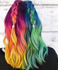 Photo Unicorn Hair Color Vivid Hair Color Rainbow Hair Color