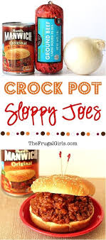 Slow Cooker Sloppy Joes Recipe From Thefrugalgirls Com Much Better Than Just Manwich Quickly Whipped Up On The St Sloppy Joes Rezept Sloppy Joes Comfort Food