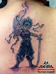Done by ryan burke at necropolis tattoo. Anime Tattoo Yu Yu Hakusho Hiei Akira Tattoo Studio Facebook