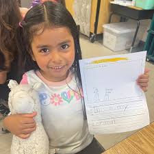Kindergartners at Deauville Gardens East Elementary School are  participating in an ABC countdown until the end of the school year. One or  two letters of the alphabet are highlighted each school day.