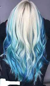 Although it has been hot popular for a couple of seasons, ombre is still extremely faddish and in great demand. Trendy White And Blue Hair Color Ideas Hairminia Ice Blue Hair Blue Hair Blonde And Blue Hair