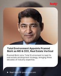 With Pramod Bisht stepping in as MD & CEO of the Real Estate vertical, the  stage is set for growth, innovation & design-first developments. “Be part  of the conversation