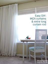 Madigan Made How To Create An Extra Long Curtain Rod Long Curtain Rods Long Curtains Extra Long Curtains