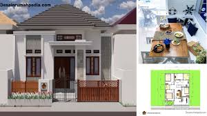 Desain rumah 2 kamar minimalis sederhana 29. Desain Dan Denah Rumah Minimalis Ukuran 8 X 10 Meter Dengan 3 Kamar Tidur Dan Ruang Makan Cantik Desainrumahpedia Com Inspirasi Desain Rumah Minimalis Modern