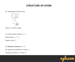 Important Notes Of Chemistry For Neet Jee Structure Of