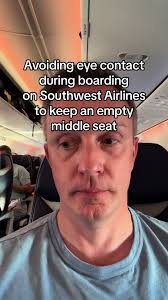 Avoiding eye contact during boarding