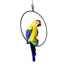 Hanging Parrot for Outdoor & Garden Décor