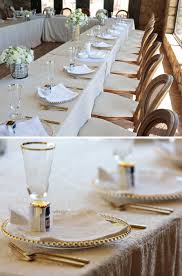 Champagne Tavira Solid Textured Floor Length Table Linen Tavira Champagne Creative