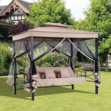 Outsunny Hollywoodschaukel Gartenschaukel Schaukel Mit Seitenwanden 3 Sitzer Beige Kaufen Bei Hood De In 2020 Hollywoodschaukel Gartenschaukel Schaukel