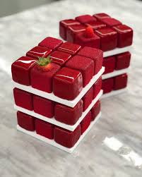 Cedric Grolet On Instagram Fraisier Cube Cake Rubiks Cube Cake Yummy Cakes