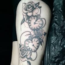 225 clock and dove tattoo. Nadz Tattoo Artist In South London Timebomb Tattoo Croydon