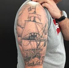 110+ traditional ship tattoos designs