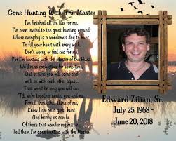 Personalized Gone Hunting With Master Photo Memorial Glass Plaque Sympathy Gift In Loving Memory Bereavement Cond Memorial Glass Glass Plaques In Loving Memory