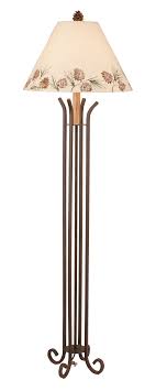 Bronze pinecone door knocker : Iron 4 Footed Floor Lamp With Pine Cone Shade Western Passion