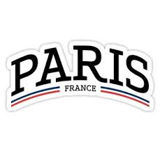 Paris France Sticker By Elpato In 2020 Preppy Stickers Hydroflask Stickers Tumblr Stickers