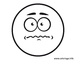 Coloriage Emoji Sourirey With Fear Colorear A Imprimer Coloriage Emoji Coloriage Emoji