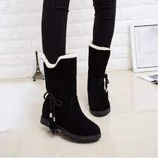Bottes De Neige Bottines D Hiver Femme Chaussures Talons Bottes D Hiver Chaussures De Mode Wei2505 Noir Achat Vente Botte Cdiscount