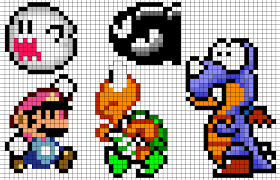 Super Mario World Patterns Cross Stitch Patterns Perler Bead Mario Cross Stitch