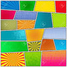Vector colorful template of comic book page with rays, stars, do. Comic Strip Background Pop Art Style Vector Eps10 Illustration Royalty Free Cliparts Vectors And Stock Illustration Image 50720385