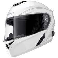 Sena Technologies Outrush Bluetooth Modular Helmet Outrush Gw00s Helmet Bike Helmet White Motorcycle