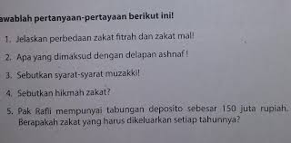Ini Soal Pai B Bantu Jawab Yah Kak Poinnya 20 Nih Lumayan Harus Jawab Sampai 15 Soal Brainly Co Id